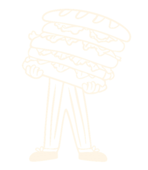 Mannetje met broodje